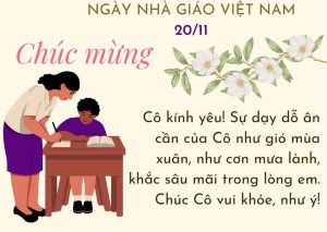 Thiệp Chúc Mừng Ngày 20/11 Ý Nghĩa: Gửi Gắm Tình Cảm Tới Thầy Cô