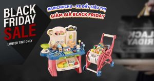 Babichuchu – Xe đẩy siêu thị giảm giá Black Friday